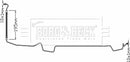 Borg & Beck Brake Hose Part No -BBH8328