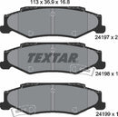 Textar Brake Pad Set - 2419701
