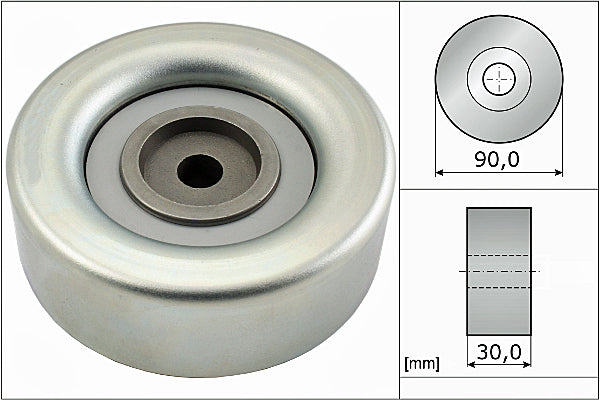INA Deflection/Guide Pulley - V-Ribbed Belt - Part No - 532069310