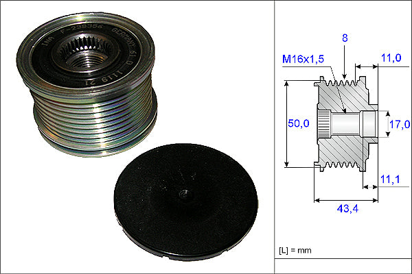 INA Alternator Freewheel Clutch - Part No - 535010810