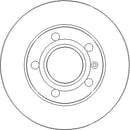 Disctech Brake Disc - Fits Audi - ABD2117 - Rear Axle