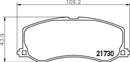 Mintex Brake Pad Set fits -Suzuki MDB1719 (also fits other vehicles)