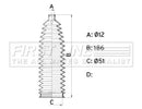 First Line Steering Gaiter Kit Part No -FSG3462