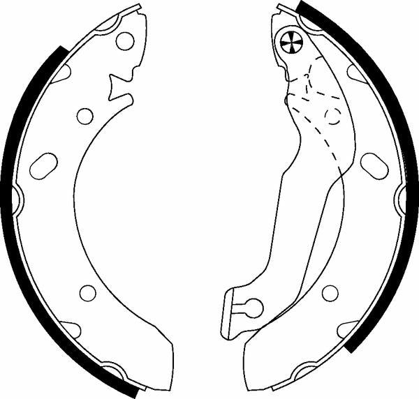 Mintex Brake Shoes fits -Hyundai MFR368 (also fits other vehicles)