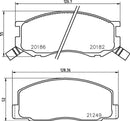 Mintex Brake Pad Set fits -Daihatsu Toyota MDB1297 (also fits other vehicles)