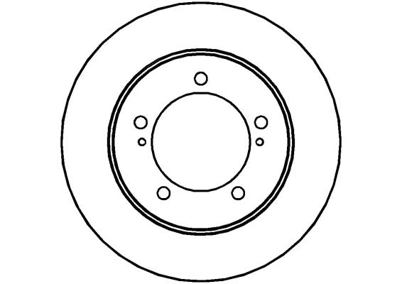 Disctech Brake Disc - Fits Ford, Suzuki - ABD2219 - Front Axle