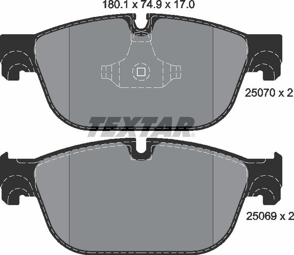 Textar Brake Pad Set - 2507001