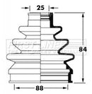 First Line Cv Joint Boot Kit Part No -FCB6033