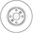 Borg & Beck Brake Disc Pair Part No -BBD5211