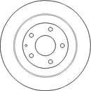 Disctech Brake Disc - Fits Mazda, Toyota - ABD3294 - Rear Axle