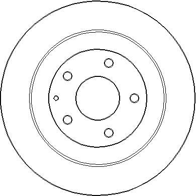 Disctech Brake Disc - Fits Mazda, Toyota - ABD3294 - Rear Axle