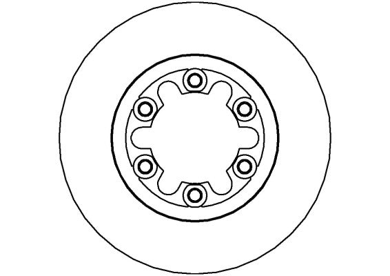 Disctech Brake Disc - Fits Ford - ABD2706 - Front Axle