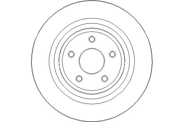 Disctech Brake Disc - Fits Ford - ABD3181 - Rear Axle