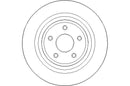 Disctech Brake Disc - Fits Ford - ABD3181 - Rear Axle