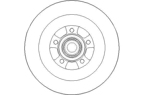 Disctech Brake Disc - Fits Jeep, Renault - ABD2151 - Rear Axle