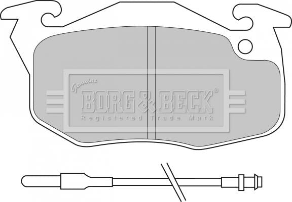 Borg & Beck Brake Pad Set -BBP1532