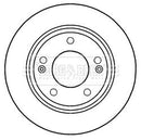 Borg & Beck Brake Disc Pair Part No -BBD5257