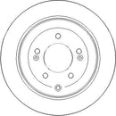Disctech Brake Disc - Fits Audi, Hyundai - ABD3372 - Rear Axle