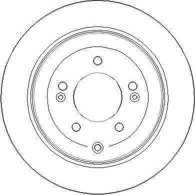 Disctech Brake Disc - Fits Audi, Hyundai - ABD3372 - Rear Axle
