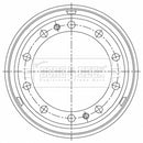 Borg & Beck Brake Drum - BBR32496