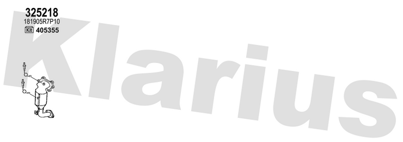 Klarius 325218 - Catalyst Type Approved Withpip  - Fits Honda HR-V III 1.5i (RU1)