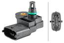 HELLA 6PP 358 152-331 Sensor, boost pressure - 4-pin connector - Bolted