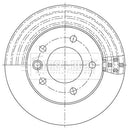 Borg & Beck Brake Disc Single Part No -BBD5954S