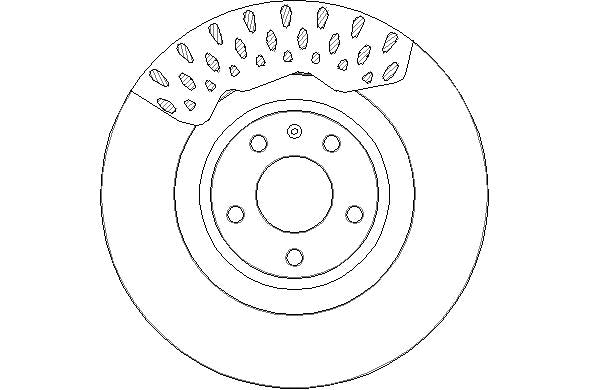Disctech Brake Disc - Fits Audi - ABD3221 - Front Axle