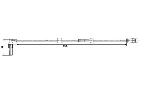Bosch Wheel Speed Sensor Part No - 0265007531