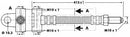 Borg & Beck Brake Hose Part No -BBH6806