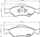 Mintex Brake Pad & Disc Kit fits -Ford MDK0202 (also fits other vehicles)