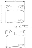 Mintex Brake Pad Set fits -MercedesBenz Peugeot MDB1855 (also fits other vehicles)