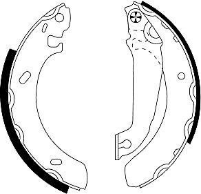 Mintex Brake Shoes fits -Ford MFR284 (also fits other vehicles)