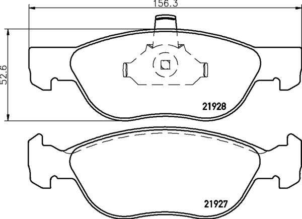 Mintex Brake Pad Set fits -Fiat MDB2123 (also fits other vehicles)