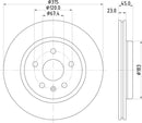 Mintex Brake Discs fits -Opel Vauxhall S247:4 MDC2935C (also fits other vehicles)