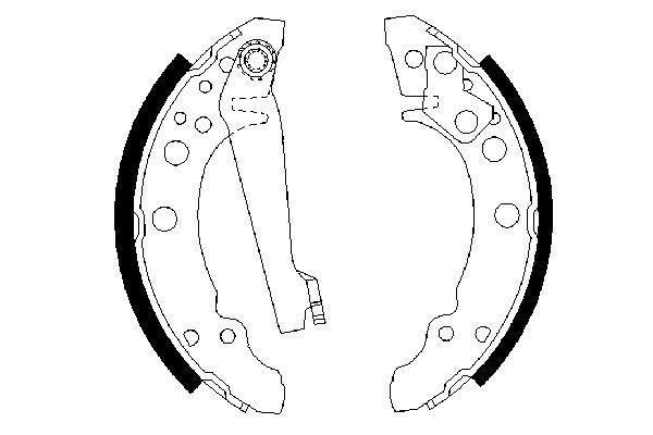Bosch Brake Shoe Bs402 Part No - 0986487002