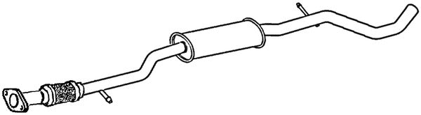 Klarius FT852J - Box With Centre Pipe  - Fits Fiat 500 1.4i