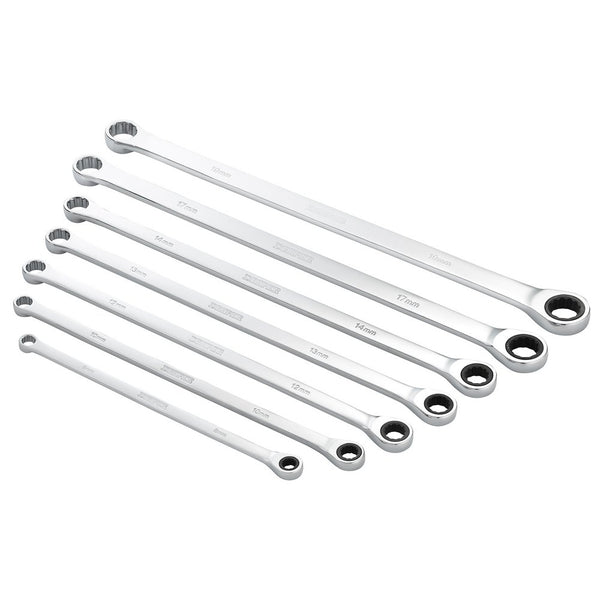 Draper 7Pc Long Ratc Ring Spanner Set - 27778