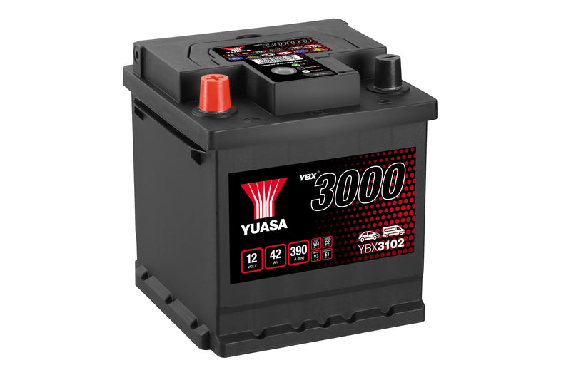Yuasa YBX3102 - 3102 SMF Car Battery - 4 Year Warranty