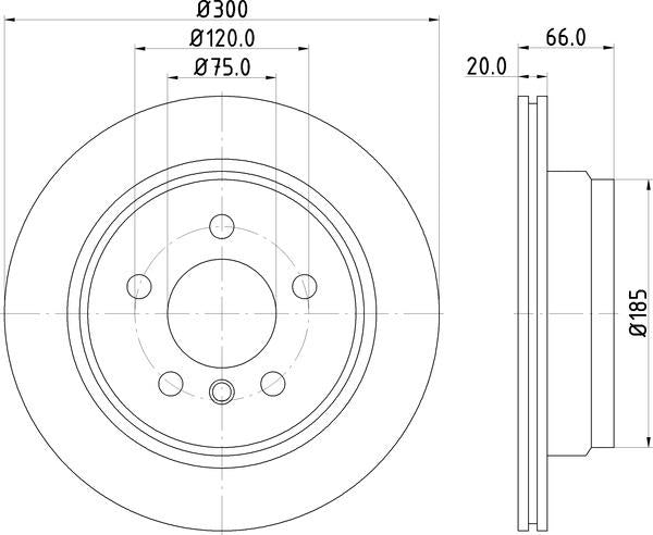Mintex Brake Discs fits -BMW S284:5 MDC2356 (also fits other vehicles)