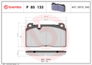 Brembo Brake Pad Set - P85133