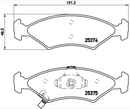 Brembo Brake Pad Set - P30065