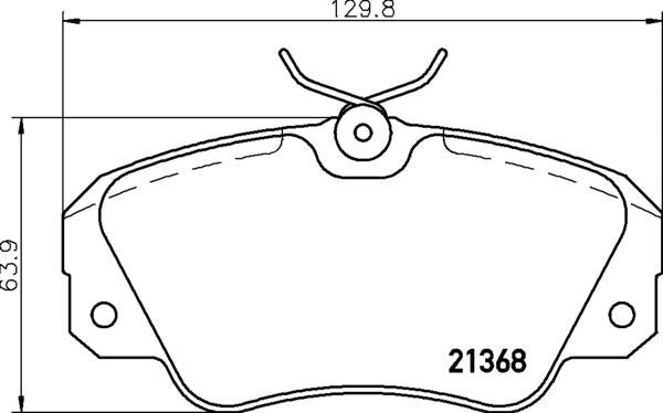 Mintex Brake Pad Set fits -Opel Vauxhall MDB1540 (also fits other vehicles)