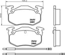 Mintex Brake Pad Set fits -Alpine Citroën MDB1209 (also fits other vehicles)