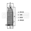First Line Steering Gaiter Kit Part No -FSG3486