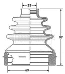 Borg & Beck Cv Joint Boot Kit Part No -BCB6187