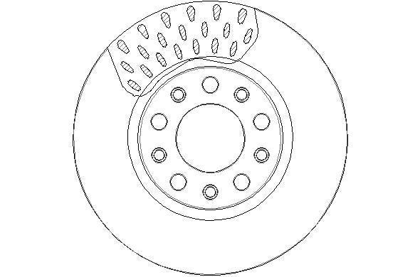 Disctech Brake Disc - Fits Alfa romeo - ABD3228 - Front Axle
