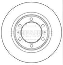 Borg & Beck Brake Disc Pair Part No -BBD5289