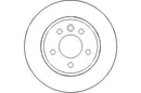 Disctech Brake Disc - Fits Nissan, Vw - ABD3115 - Front Axle