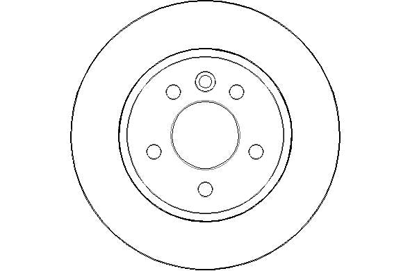 Disctech Brake Disc - Fits Nissan, Vw - ABD3115 - Front Axle